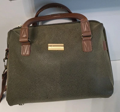 Vintage Unicorn Olive Green Laptop Bag Unisex Briefcase Shoulder Tote Work Bag - Image 1 of 4