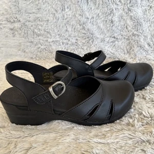 Zoccoli danesi Sanita scarpe donna nere taglia 38 sandalo Margrethe accettato APA - Foto 1 di 11