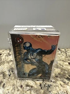 1996 Marvel Spider-Man Premium Eternal Evil Near COMPLETE BASE CARD SET 98/100 - Picture 1 of 2