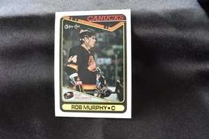vintage ROB MURPHY canucks ROOKIE CARD rc *159 - Foto 1 di 1