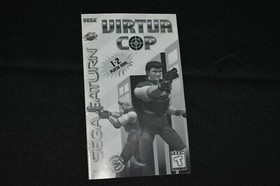 Virtua Cop Sega SATURN INSTRUCTION MANUAL ONLY BOOKLET GENUINE NO WRITING