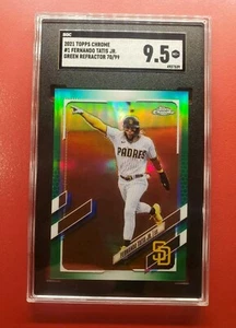 2021 Topps Chrome 1 FERNANDO TATIS JR (STAR) Green Refr/99 - Bild 1 von 2
