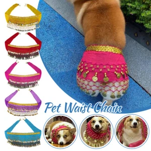 Hundetanz Bauchnabel Rock Haustierkleidung Hüfthalstuch Haustiere Tanzschal Gürtel Tanzkleidung - Bild 1 von 15