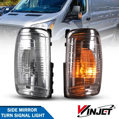 Pair Clear Turn Signal Lights For 2015-2022 Ford Transit 150/250/350/350HD Lamps - Imagem 1 de 4