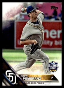 Tarjeta de béisbol 2016 Topps Update Drew Pomeranz #US236 San Diego Padres - Imagen 1 de 2