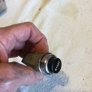 NOS 1937 37 38 36 35 34 33 32 31 39 PACKARD CADILLAC START BUTTON SWITCH W/bezel - Picture 1 of 18