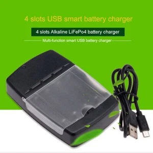 Battery Charger For Rechargeable Battery AA AAA 1.5V Alkaline Battery - Picture 1 of 12