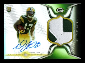 2014 TOPPS PLATINUM DAVANTE ADAMS ROOKIE REFRACTOR CHUNKY PATCH HQ PRISTINE CARD - Picture 1 of 2