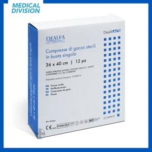 12 Compresse di garza sterile piegata 36x40 cm - garze sterili medicazione - Foto 1 di 1