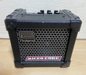 ROLAND MICRO CUBE Guitar Amplifier Black body only USED FedEx / DHL - Picture 1 of 3