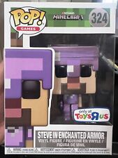 Funko Pop Minecraft Steve in Enchanted Armor #324 ToysRus Exclusive W/ Protector