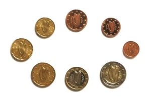 Ireland 8 coins loose set 2005 BU (#3102) - Picture 1 of 2