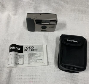 Pentax PC-330 Film Camera Point And Shoot With Case and Paperwork - Picture 1 of 5