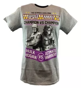 WWE Wrestlemania 6 Hulk Hogan Ultimate Warrior T-Shirt - Bild 1 von 1