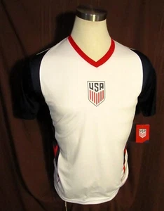 USA National Soccer Team Mens Shirt, Official, White, Polyester, Size S, New - Picture 1 of 7