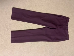 PAUL SMITH PANTS, straight, purple gingam, size 42 - Picture 1 of 5
