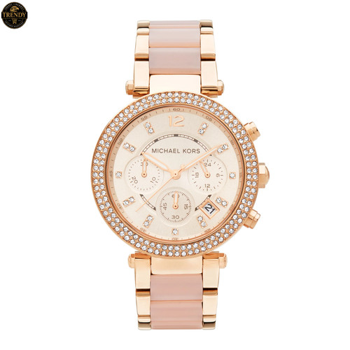 Michael Kors MK5896 Parker Oro Rosa Cronografo Analogico Donna