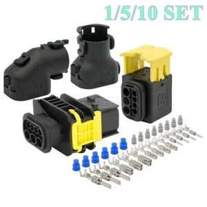 7 Way/Pin TE HDSCS Automotive Male Female Waterproof Connector Plug Socket Kit - Picture 1 of 9