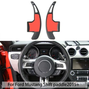 Aluminum Steering Wheel Shift Paddle Extended Shifter Trim For Mustang 15-18 - Foto 1 di 6