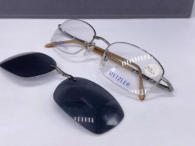 Monturas para gafas mujer plateadas ovaladas rectangulares polarizadas clip solar 1656 Alemania Foto 1 de 4