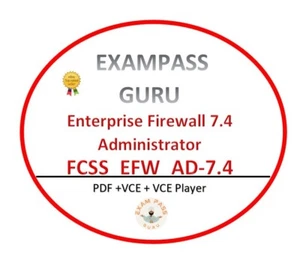 FCSS_EFW_AD-7.4 Enterprise Firewall 7.4 Administrator! 57QA! AUGUST UPDATES - Picture 1 of 1