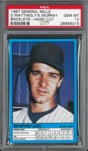 PSA 10 GEM MINT 1987 GENERAL MILLS DON MATTINGLY / EDDIE MURRAY 56315 B196