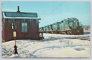 Locomotive Train Boston & Maine 1753 Mechanicville NY Postcard - Picture 1 of 2