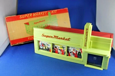 O/S - Plasticville - #SM-7 Supermarket - HTF RED LETTER & Red Roof - Excellent - Image 1 of 4