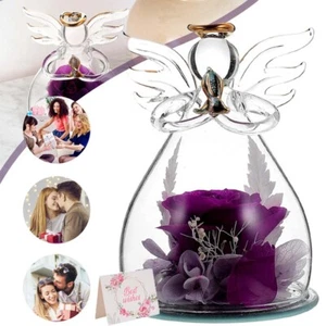 LED Galaxy Ewige Rose Im Glas Geschenke Frauen Ostern Muttertag Liebesgeschenk - Bild 1 von 15