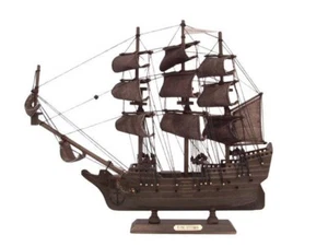 Wooden Flying Dutchman Model Pirate Ship 14" - Picture 1 of 5