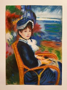 Pierre-Auguste Renoir Drawing on paper (Handmade) signed and stamped vtg art - Picture 1 of 5