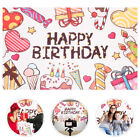 Birthday Party Banner Cartoon Backdrop Wallpaper Background Baby Decorations