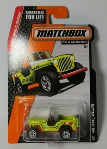 1/64 MATCHBOX: '43 JEEP WILLYS - 2014 MBX HEROIC RESCUE SERIES. HARD TO FIND - Picture 1 of 2