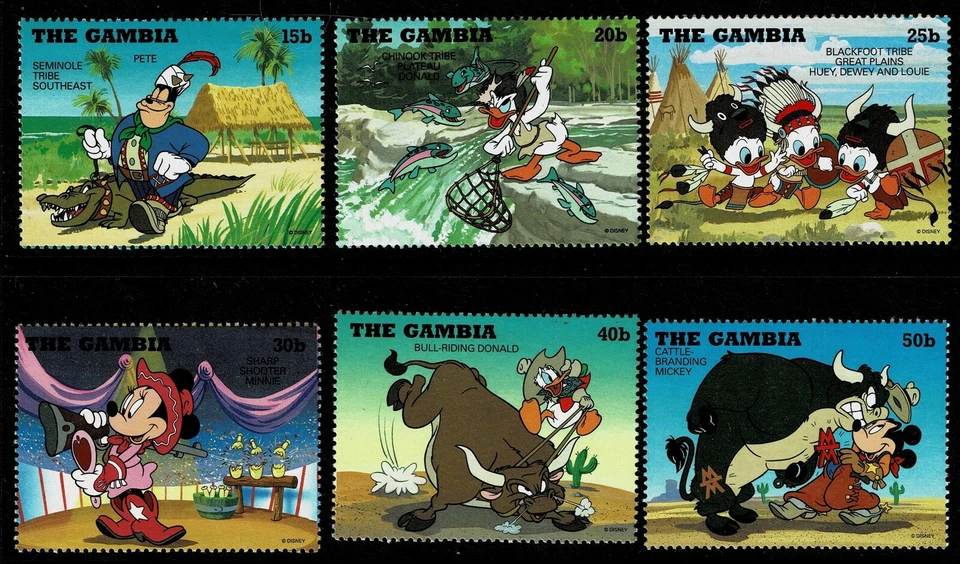 DISNEY - GAMBIA - 1995 WILD WEST ISSUE - UHM - DIS 160 - Image 1 of 1