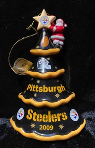 Pittsburgh Steelers 2009 Danbury Mint Santa Tree Christmas Ornament - Bild 1 von 9