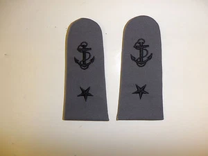 b3718p WW 2 U.S.Navy Admiral Shoulder Board 1 Star Gray Pair USN IR32D - Picture 1 of 3