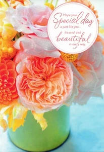 Religious HAPPY MOTHER'S DAY Card FOR A WOMAN BLESSED & BEAUTIFUL — Dayspring +✉ - Picture 1 of 5