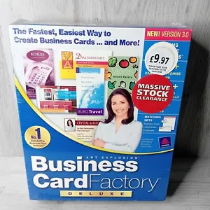 VISITENKARTE FACTORY DELUXE VERSION 3.0 - WINDOWS XP 1998 - SELTENE SOFTWARE NEU, - Bild 1 von 3