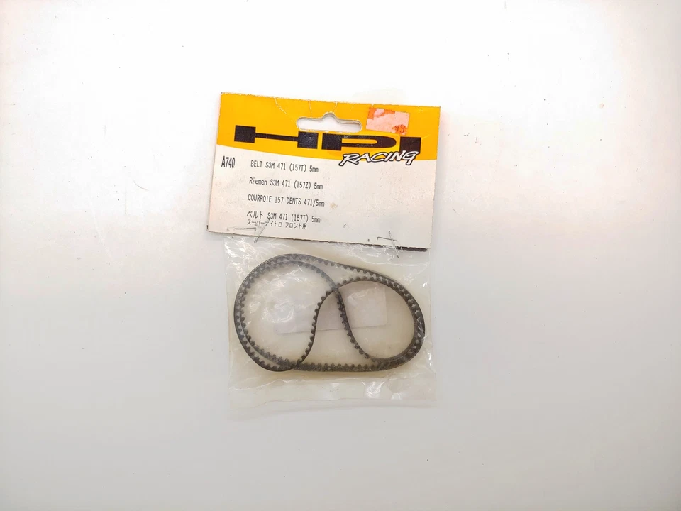 HPI Racing BELT #A740 S3M 471 (RUBBER) 157T for Super Nitro RS4 Front NEW OPEN - Image 1 of 4