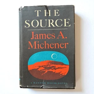 The Source James A. Michener 1965 15th Printing Signed Hardcover w/ Dust Jacket - Picture 1 of 9