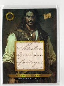 2025 Pieces of the Past Pirates Woodes Rogers JUMBO HANDWRITING RELIC - Picture 1 of 1