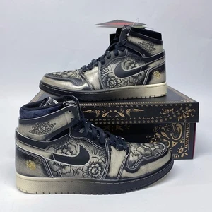 Nike Air Jordan 1 Zoom CMFT 2 Dia De Muertos FQ8155-010 28cm US10 Herren Neu - Bild 1 von 10