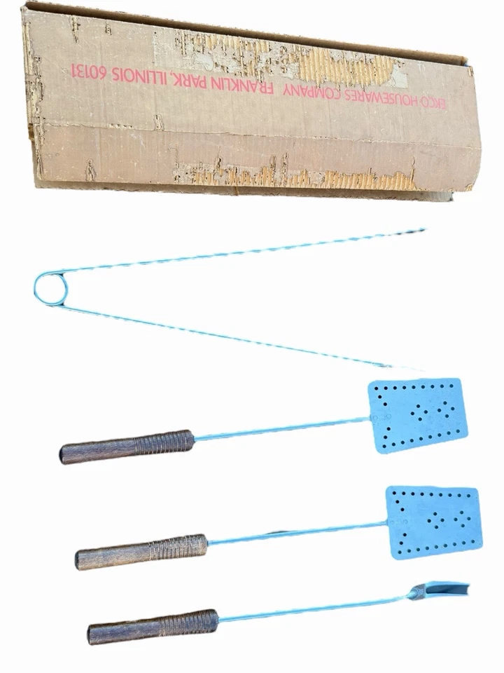 Conjunto de ferramentas vintage para churrasco Ekco 4 peças  - Imagem 1 de 4