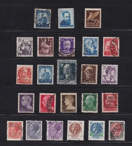 Mini Collezione Francobolli Usati Italia Anni 20-50 - Set di 24 - Lotto IT08 - Foto 1 di 3