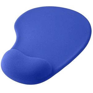 Tapis de Souris Ergonomique en Gomme avec Repose Poignet Confortable Bleu - Photo 1/7