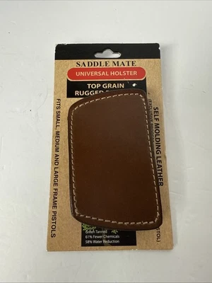 Saddle Mate Waist Slide universal Gun Holster Rugged Buffalo Leather New - Image 1 of 4