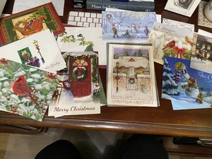 27 Original Kunst Weihnachtskarten (oder ähnlich) mit Umschlägen. unbenutzt. 5x7 - Bild 1 von 13