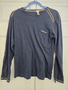 Diesel women long sleeve T-Shirt size small gray all cotton - Picture 1 of 5