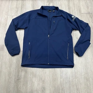 Marmot Men's Navy Tempo Lightweight Zip Up Jacket w Embroidered Logo size Large - Picture 1 of 11
