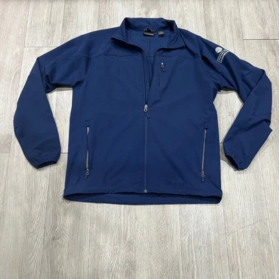 Marmot Men's Navy Tempo Lightweight Zip Up Jacket w Embroidered Logo size Large - Image 1 of 4